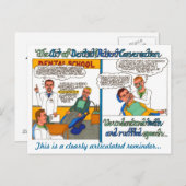 De kunst van het verhaal van de patiënt en het deb briefkaart (Voorkant / Achterkant)