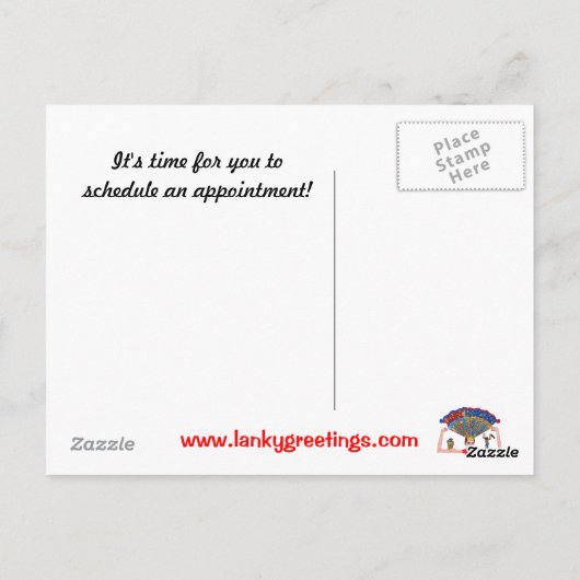 De kunst van het verhaal van de patiënt en het deb briefkaart (Achterkant)