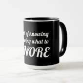 De kunst van het weten is weten wat te om jumbo te mok (Voorkant rechts)