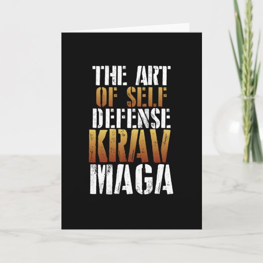 De kunst van krav maga kaart (Voorkant)