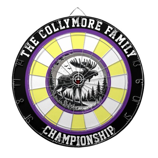 De kunst van Moose Forest Dartbord (Voorkant)