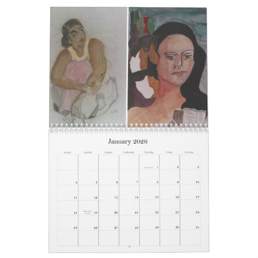 De kunst van Norma Gladstone Kalender (Jan 2026)