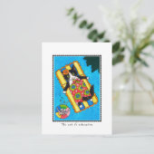 'De kunst van ontspanning' Cat & Mouse Custom Briefkaart (Staand voorkant)