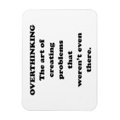 De kunst van overdenken - Grappig Office Humor Magneet (Verticaal)