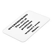 De kunst van overdenken - Grappig Office Humor Magneet (Linkerzijde)