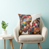 De kunst van quilten sierkussen vieren (Stoel)