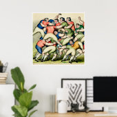 De kunst van Rugby - afdrukken Poster (Thuiskantoor)