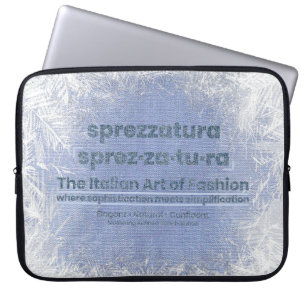 DE KUNST VAN STIJLVOLE NONCHALANCE-DenimArt Laptop Sleeve