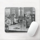 De kunst van stoppen-Lijst-werk-eten Muismat (Met muis)