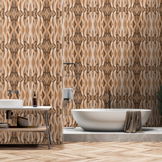 De kunst van Tangled Flow Behang (Badkamer)