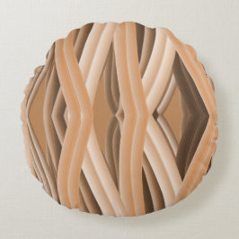 De kunst van Tangled Flow Rond Kussen