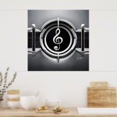 De kunst van Treble Poster (Keuken)
