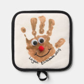 De kunst van uw kind afgedrukt op pannenlap (Voorkant)