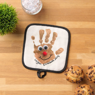 De kunst van uw kind afgedrukt op pannenlap