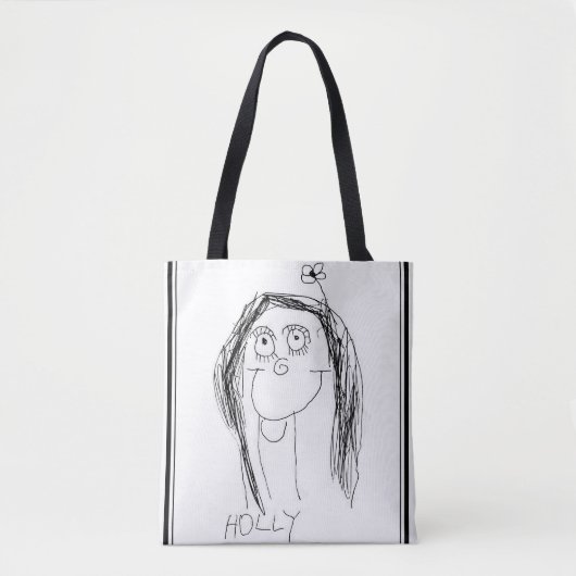 De kunst van uw kind op een custom boodschappentas tote bag (Voorkant)