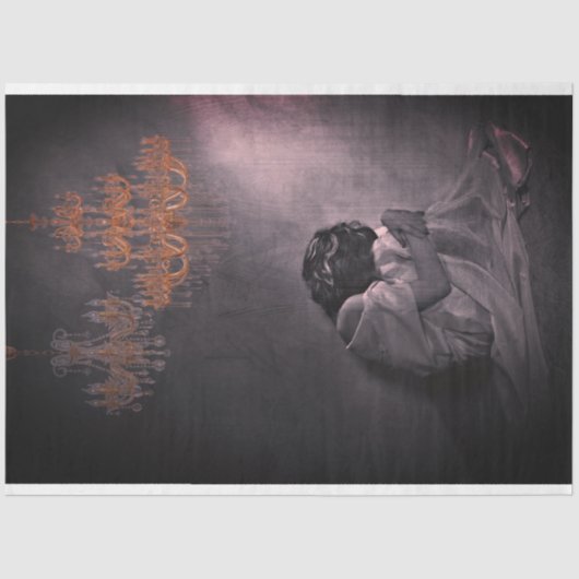 De kunst van verdriet 2 Decoupage Tissue Paper Tissuepapier (Voorkant)