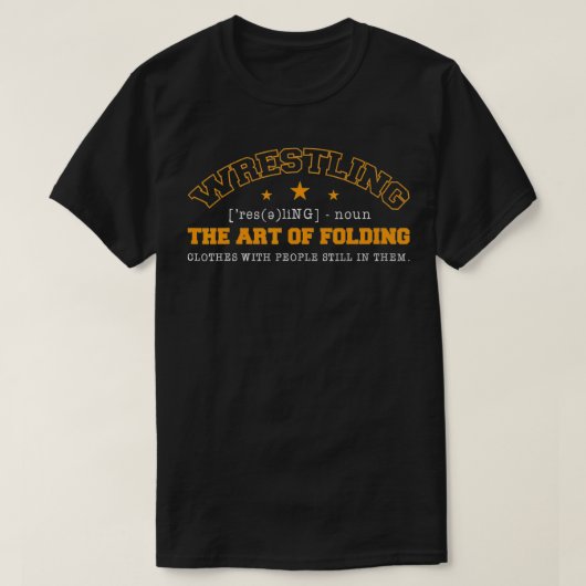 De kunst van vouwkleding met cacao t-shirt (Design voorkant)