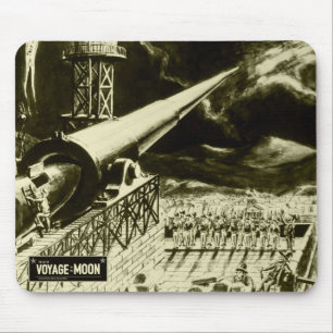 De kunst van *Voyage naar de maan* Mousepad Muismat