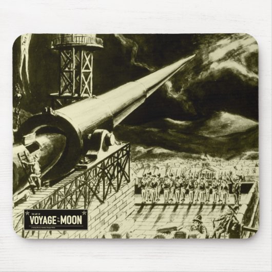 De kunst van *Voyage naar de maan* Mousepad Muismat (Voorkant)