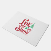 De kunst van Xmas laat sneeuw Deurmat (Schuin)