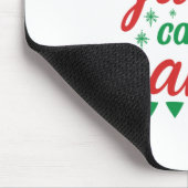 De kunst van Xmas noemt me enkel Kerstman Muismat (Hoek)