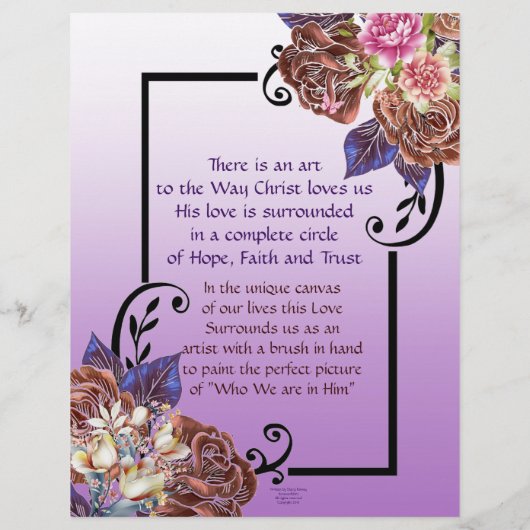 De kunst van zijn liefde gepersonaliseerd Briefpap (Achterkant)