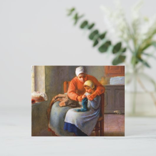 De kunstbreidles van Jean-François Millet Briefkaart (Staand voorkant)