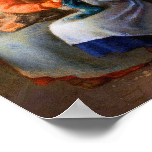 De kunstbreidles van Jean-François Millet Poster (Hoek)