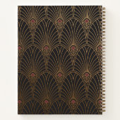 De  kunstdeco-achtergrond van 1930: gepersonalisee notitieboek (Achterkant)