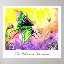 De kunstdrukken van de Pollination Promenade Poster