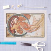 De kunsten dansen door Alphonse Mucha Tissuepapier (Craft)