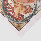 De kunsten dansen van Alphonse Mucha Tissuepapier (Detail)