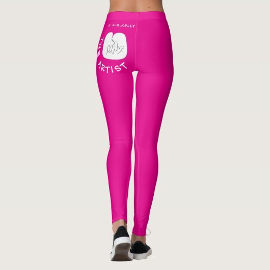 DE KUNSTENAAR - Draagbare Kunst Broek Leggings (Achterkant)