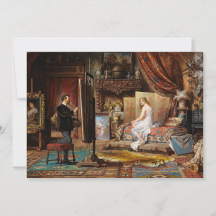 De kunstenaar en zijn model   Carl Schweninger, Jr