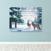 De kunstenaar gedicht Canvas Print (Insitu (Houten vloer))