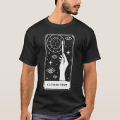 De kunstenaar Tarot aangepaste tekst T-shirt (Voorkant)