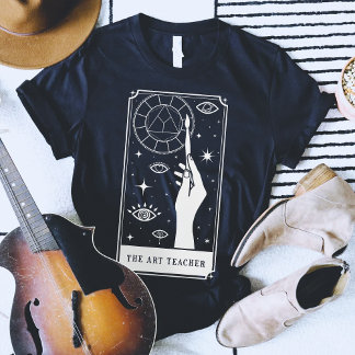De kunstenaar Tarot aangepaste tekst T-shirt