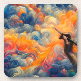 De kunstenaar van de hemel bier onderzetter