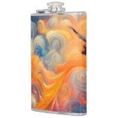 De kunstenaar van de hemel heupfles (Links)