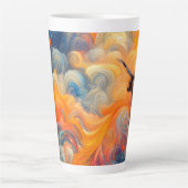 De kunstenaar van de hemel latte mok (Voorkant)