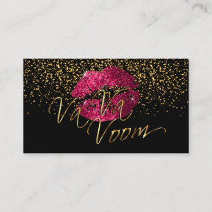 De Kunstenaar van de make-up met Gouden Confettien Visitekaartje