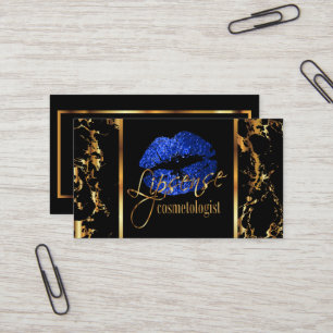 De Kunstenaar van de make-up met Marmeren Gouden & Visitekaartje