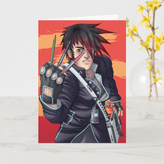 De Kunstenaar van Manga Kaart (Gele Bloem)