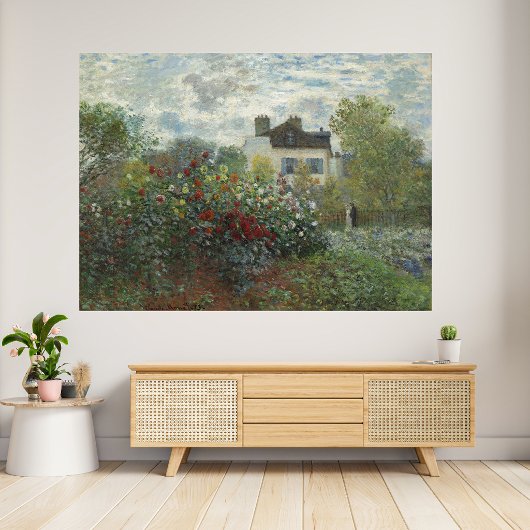 De Kunstenaarstuin met Dahlias Poster