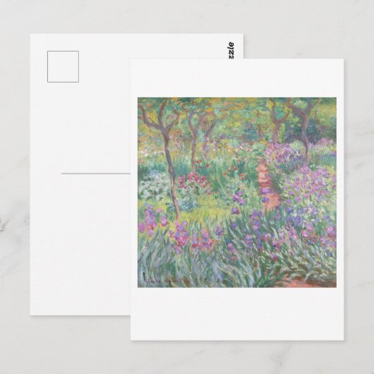 De Kunstenaarstuin van Claude Monet Painting Briefkaart (Voorkant / Achterkant)