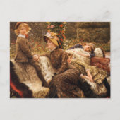 De kunstfamilie Garden Bench Fine Briefkaart (Voorkant)