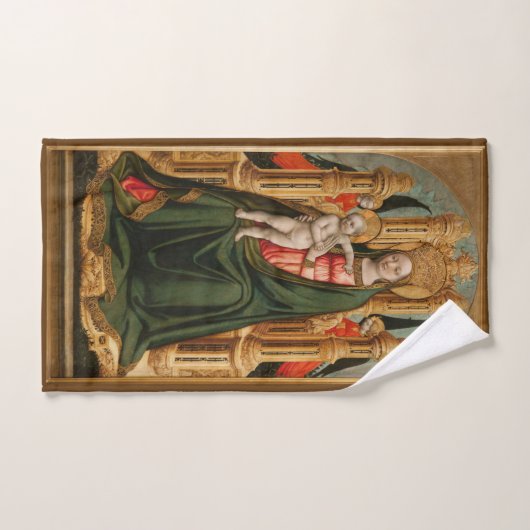 De kunsthanddoek "Maagd en Kind" Handdoek (Handdoek)