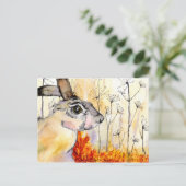 De kunstkaart van hazen (a388) briefkaart (Staand voorkant)