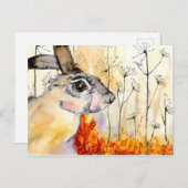 De kunstkaart van hazen (a388) briefkaart (Voorkant / Achterkant)