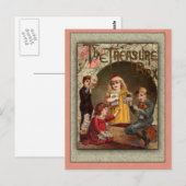 De kunstkunst van het kinderspel The Treasure Box  Briefkaart (Voorkant / Achterkant)